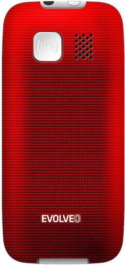 Evolveo EasyPhone Single SIM Mobile with Large Buttons Red