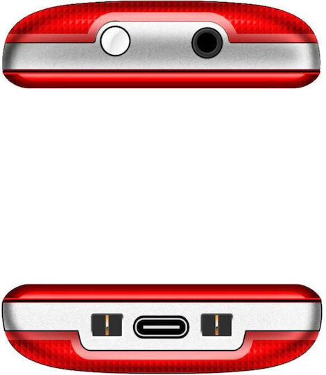 Evolveo EasyPhone Single SIM Mobile with Large Buttons Red