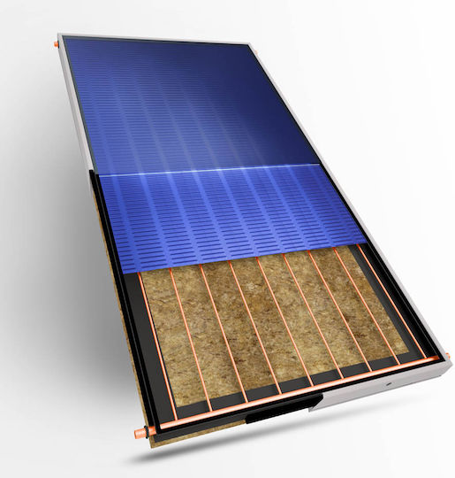 SOL-Violaris Încălzitor solar de apă 200lt Sticlă Energie Triplă 3 m² Țiglă de acoperiș Selectiv