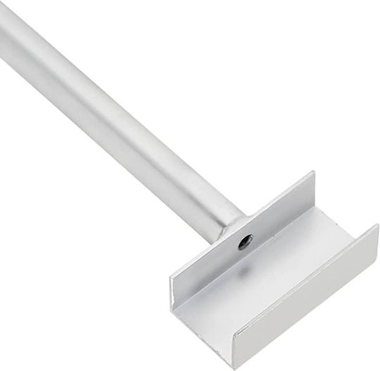 Vidaxl Passender Flacher Teppichhalter 2 Stück Silber 130-210 cm