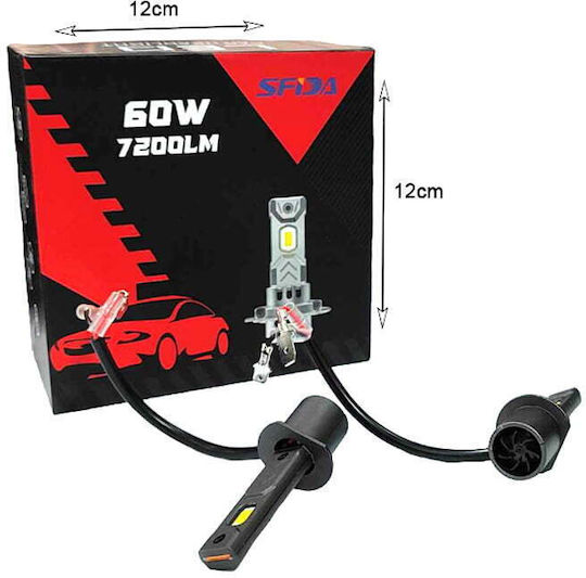 Sfida Φώτα Αυτοκινήτου H3/v19 60w 7200lm Led Car Headlight 024061
