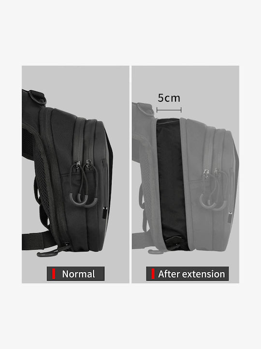 Motowolf Rider Leg Bag Black