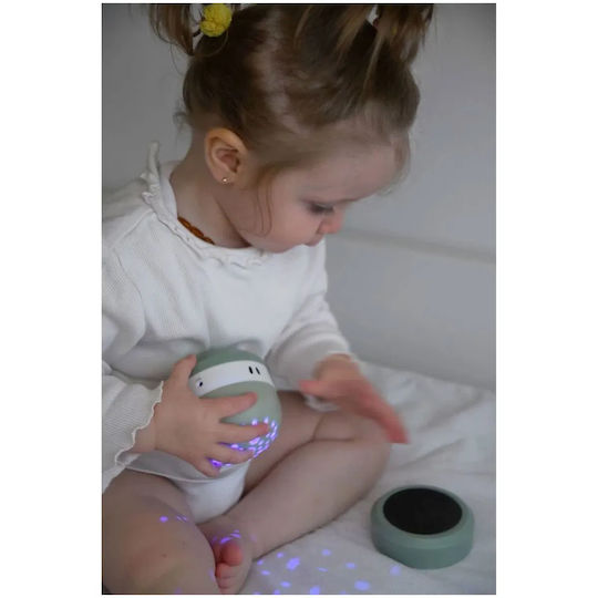 Beaba Περιστρεφόμενο Παιδικό Φωτιστικό Projector Pixie με Προβολή Αστεριών Πράσινο