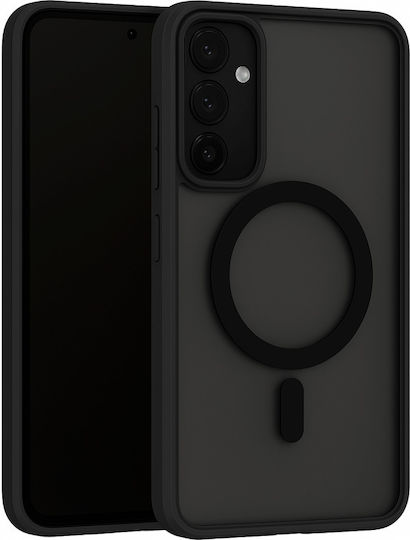 Nuon Back Cover Silicon Semi-transparent Black (Galaxy A55)