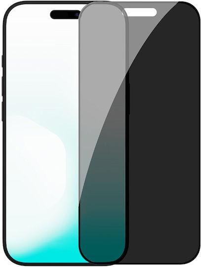 Nillkin Guardian 2.5D 0.25mm Privatsphäre Gehärtetes Glas Schwarz (iPhone 17 / 17 Pro / 16 Pro)