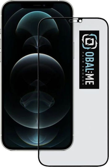 Obal:Me 5D Privacy Tempered Glass Negru (iPhone 12 / 12 Pro)
