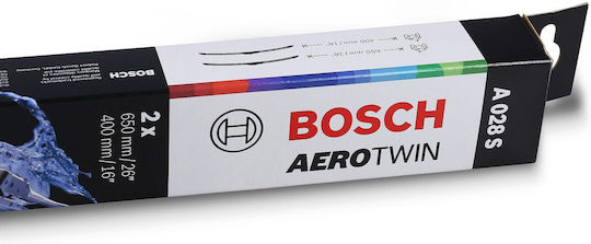 Bosch Aerotwin A028s Комплект Предни Чистачки за Автомобил 650мм/400мм