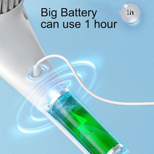 Kabellose Elektrische Reinigungsbürste Magic Brush 5 In 1 Wasserdicht Ipx7 USB Aufladung Multifunktionale Weiße