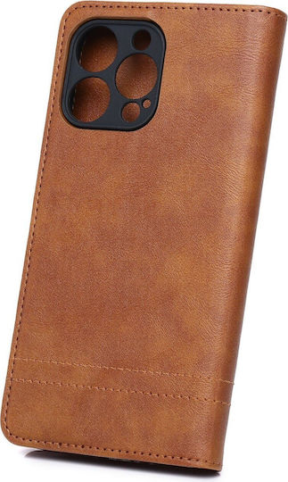 TelForceOne Smart Seam Back Cover Silicone / Synthetic Leather Brown (iPhone 17 Pro Max)