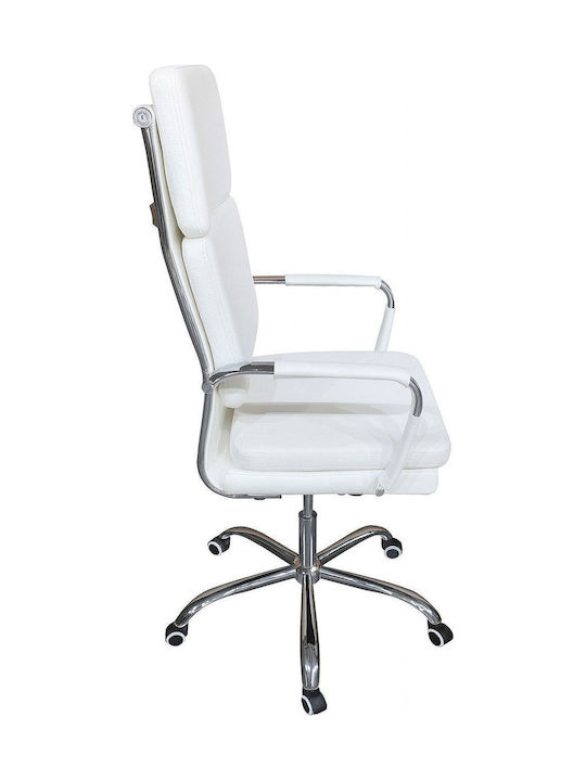 Polihome Twinport Office Chair with Recline and Adjustable Arms White
