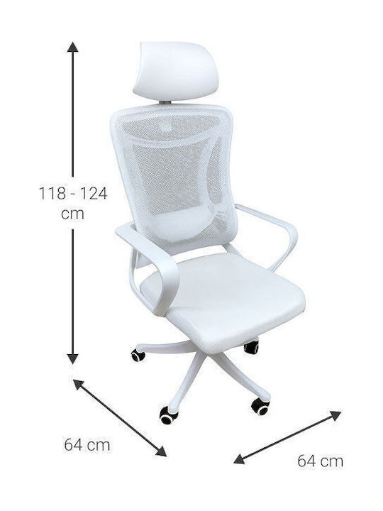 Polihome Hathrow Reclining Office Chair with Fixed Arms Leuko 162883979