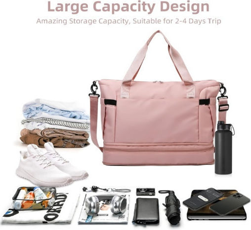 Sack Voyage 30lt Pink Fabric L44xW20xH32cm