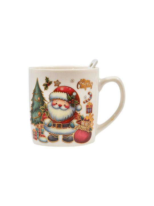 Fylliana Santa Claus Christmas Ceramic Mug Santa Clauses 8x7x7cm