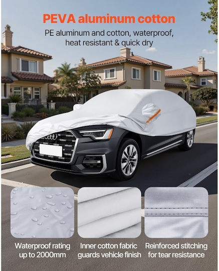 Vevor Covers 515x245x115cm Waterproof for Sedan Secured with Straps