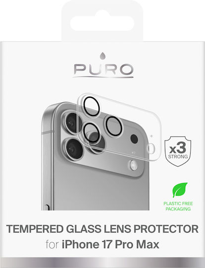 Puro Camera Protection Tempered Glass Transparent for the iPhone 17 Pro Max