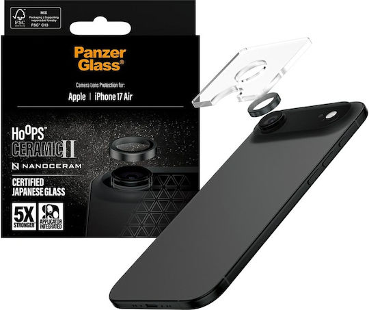 PanzerGlass Hoops Ceramic Kameraschutz Membrane Transparent für das iPhone 17 Air