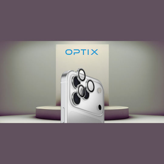 Uniq Optix Προστασία Κάμερας Tempered Glass Ασημί για το iPhone 17 Pro, iPhone 17 Pro Max