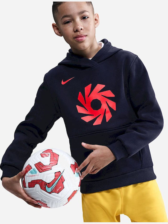Полар Детски Суичър с Качулка и Джобове Син Erling Haaland Club Fleece