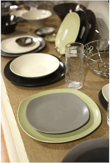 Espiel Platou de Servire Oval Ceramică Verde 1buc