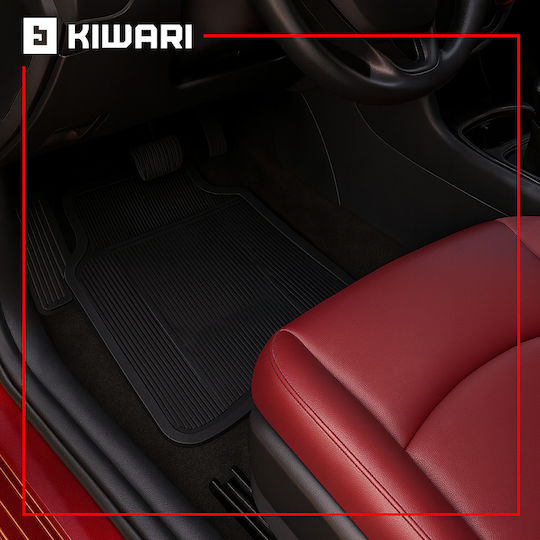 Set 4 Covorașe Auto Universale Kiwari Tough Negru