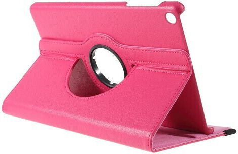 Flip Cover Δερμάτινη Περιστρεφόμενη Ροζ (Galaxy Tab A 10.1 2019)