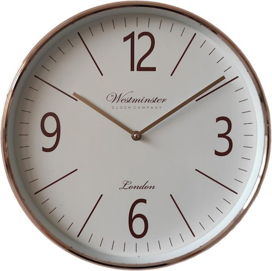 Oriana Ferelli Silent Antique Wall Clock Plastic Gold Ø36cm