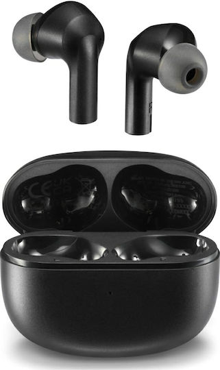 Motorola Moto Buds 500 ANC Bluetooth Handsfree Ακουστικά με Αντοχή στον Ιδρώτα και Θήκη Φόρτισης Moonless Night