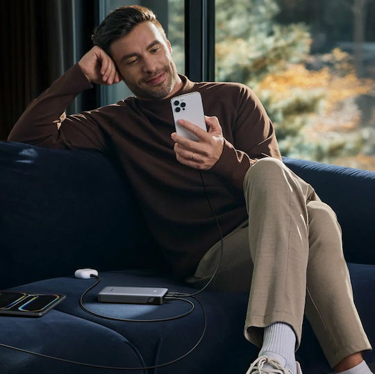 Ugreen PB535 Power Bank 10000mAh 30W με Θύρα USB-A και 2 Θύρες USB-C Power Delivery Γκρι