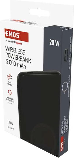 Emos B0545B Power Bank 5000mAh 20W με Θύρα USB-C Power Delivery