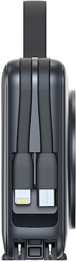 Mobile Origin PBT-03L-BLK MagSafe Power Bank 10000mAh 20W με Θύρα USB-A και Θύρα USB-C Power Delivery Μαύρο