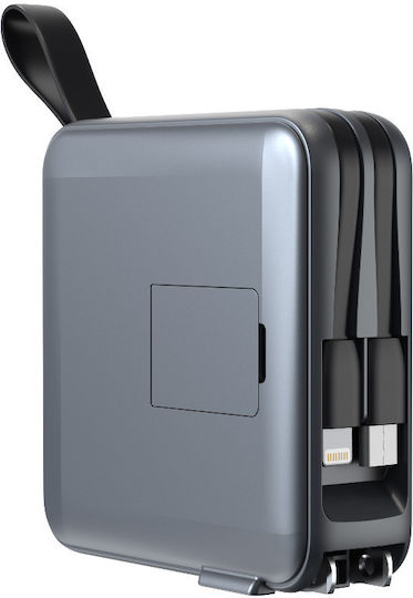 Mobile Origin PBT-03L-GRY MagSafe Power Bank 10000mAh 20W με Θύρα USB-A και Θύρα USB-C Power Delivery Γκρι