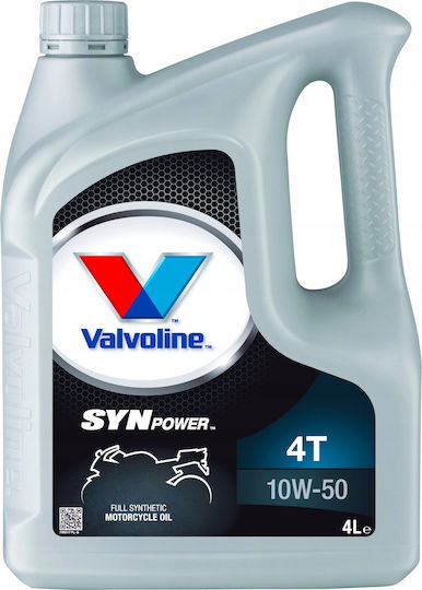 Valvoline Syn Power Sintetic Ulei de motocicletă pentru motoare în patru timpi 10W-50 4lt
