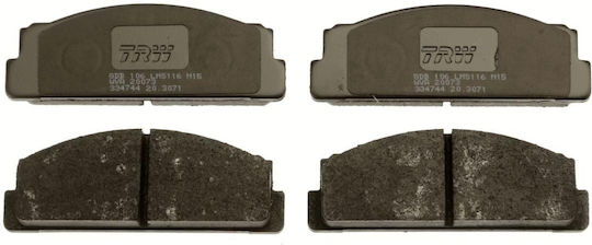 Vorderseite Bremsbelag Set Trw Automotive Fiat Fso Bendix Höhe 39,0mm Breite 108,8mm Dicke 17,0mm