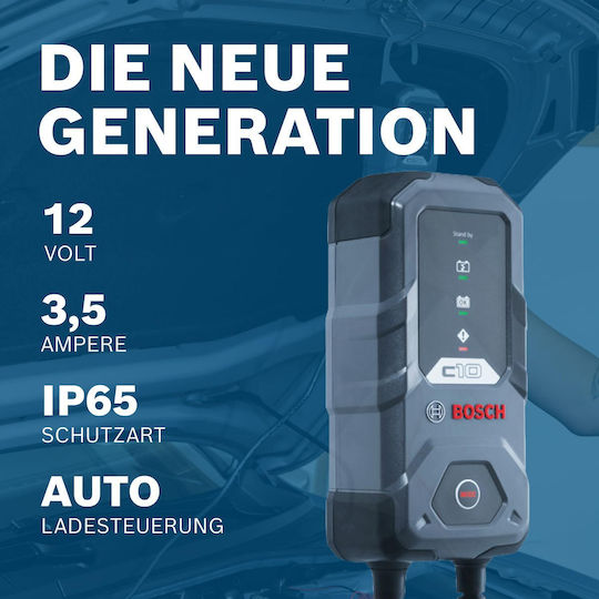 Bosch C10 Car Battery Charger 12V