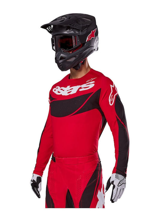 Alpinestars Ανδρική Μπλούζα Motocross Μακρυμάνικη Κόκκινο Χρώμα