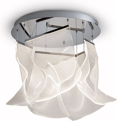 Velos Pendant Light Silver 50x50cm
