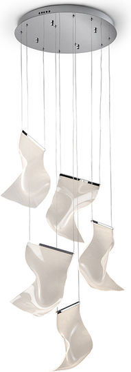 Velos Pendant Light Silver 50x50cm