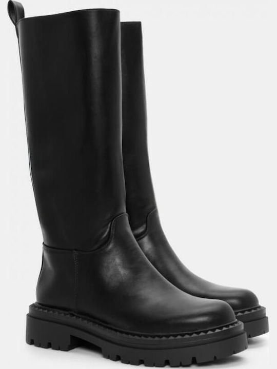 Leather Women's Boots Black