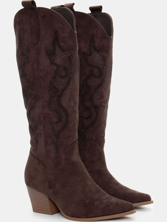 Damenstiefel Cowboy Braun