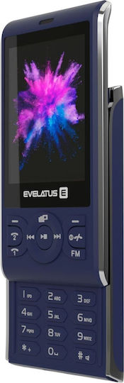 Evelatus Myriad Dual Sloturi SIM Telefon cu Butoane Meniu în Limba Engleză Albastru Închis