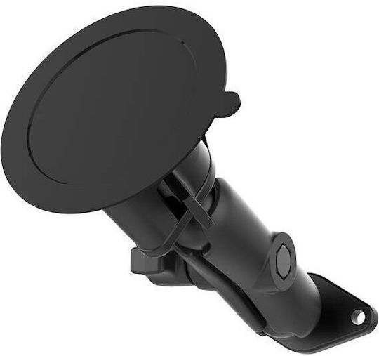 RAM Mount Twist-Lock Suction Cup Double Ball Mount Suport Auto pentru Telefon cu carcasă Neagră