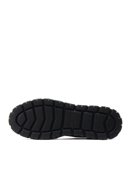 Paulette Wild Damen Flatforms Sneakers Καφέ - Μαύρο