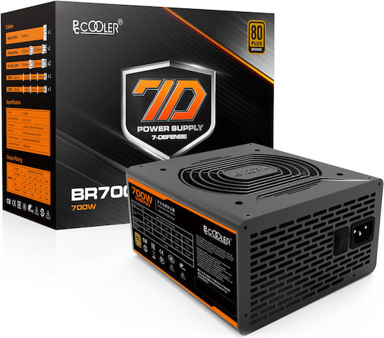 PCCOOLER GI-BR700 700W Schwarz Computer-Netzteil Voll verkabelt 80 Plus Bronze