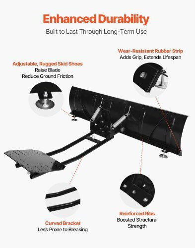 Vevor Multi-Purpose Snow Plow Kit 1524 mm ATV UTV XLCYPS60INCHEOQLW001V0