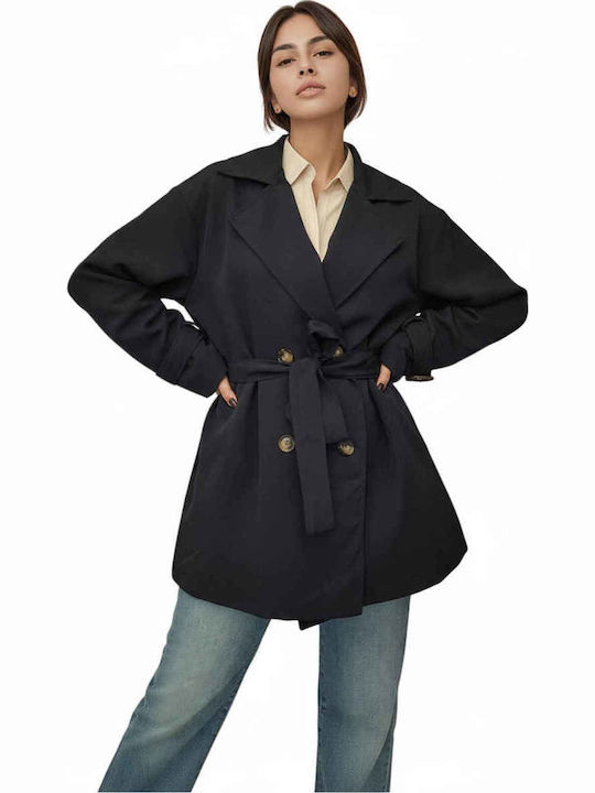 Дамска Dark Blue Тренчкот