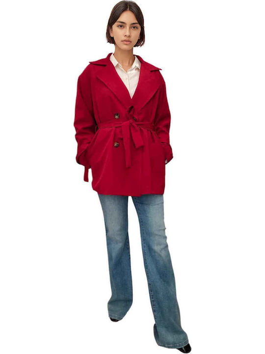 Femeie Red Trenci
