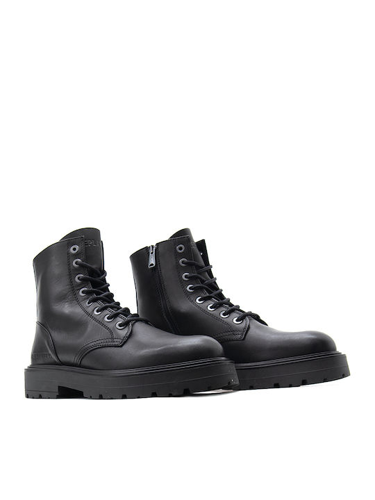 Leather Black Men's Boots