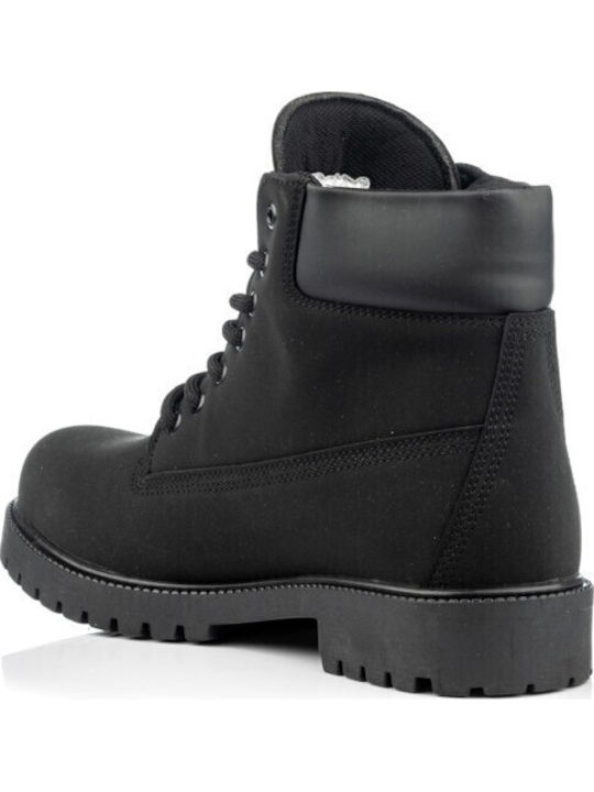 Leather Black Men's Boots Anatomical