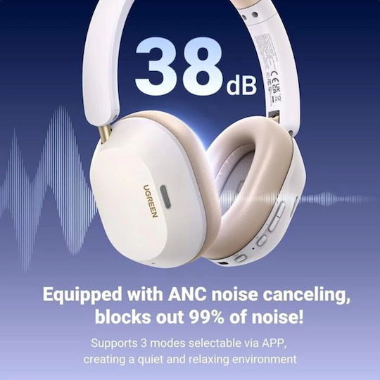 Ugreen HP203 Wireless / Wired Over Ear Headphones with 45 hours of Operation Blue