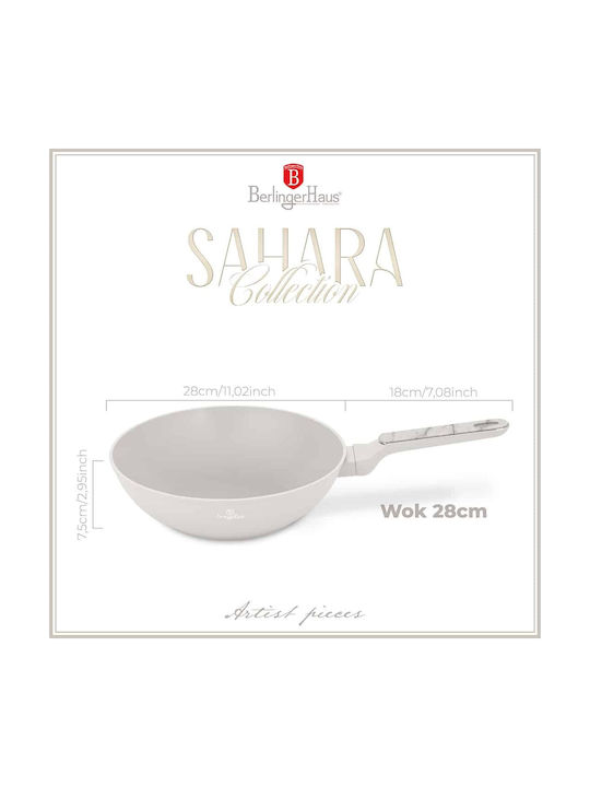 Berlinger Haus Wok made of Stainless Steel with Stone Coating 28cm